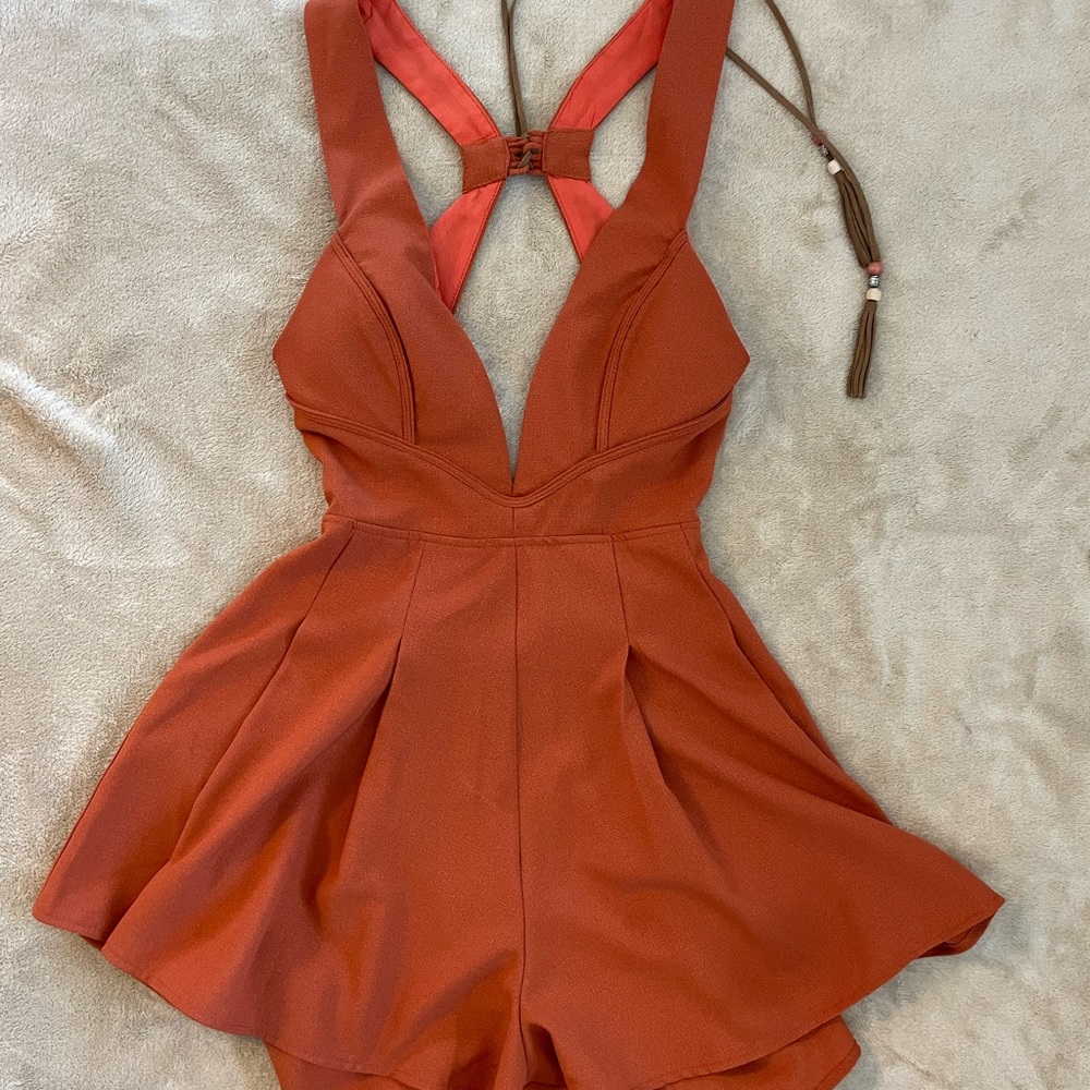 Open back romper